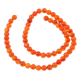 Maxbell 4 Strand Natural Beads Red Agate Stone AB Grade Beads DIY Crafts Size Mixed