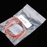 Maxbell 1 Strand Shining Surface Loose Beads Red Agate Stone Beads DIY Crafts 6mm