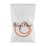 Maxbell 1 Strand Shining Surface Loose Beads Red Agate Stone Beads DIY Crafts 6mm
