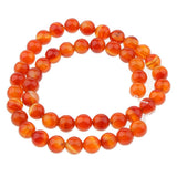 Maxbell 4 Strand Natural Beads Red Agate Stone AB Grade Beads DIY Crafts Size Mixed