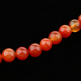 Maxbell 4 Strand Natural Beads Red Agate Stone AB Grade Beads DIY Crafts Size Mixed