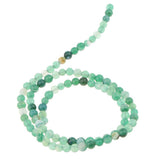 Maxbell 1 Strand Loose Beads Round Natural Stone Agate Beads DIY Crafts 4mm