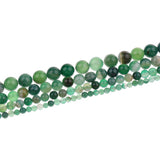 Maxbell 1 Strand Loose Beads Round Natural Stone Agate Beads DIY Crafts 4mm