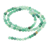 Maxbell 1 Strand Loose Beads Round Natural Stone Agate Beads DIY Crafts 4mm