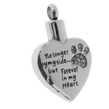 Maxbell 2 Pcs Stainless Steel Heart Shape Pet Urn Ashes Pendant Memorial Cremation