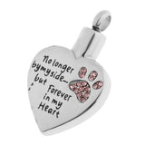 Maxbell 2 Pcs Stainless Steel Heart Shape Pet Urn Ashes Pendant Memorial Cremation