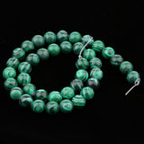 Maxbell Handmade Gem Semi Precious Gemstone Loose Round Beads Stretch Bracelet 10mm - Aladdin Shoppers