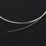 Maxbell 1 Meter 925 Sterling Silver Wire DIY Beading Jewelry Making Crafts 0.6mm - Aladdin Shoppers