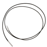 Maxbell 2 Pieces 1.5mm 1mm Black Wax Cord Rope Push Bayonet Clasp DIY Necklace 18''