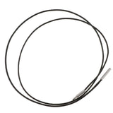 Maxbell 2 Pieces 1.5mm 1mm Black Wax Cord Rope Push Bayonet Clasp DIY Necklace 18''