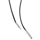Maxbell 2 Pieces 1.5mm 1mm Black Wax Cord Rope Push Bayonet Clasp DIY Necklace 18''