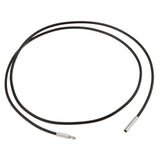 Maxbell 2 Pieces 1.5mm 1mm Black Wax Cord Rope Push Bayonet Clasp DIY Necklace 18''