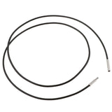 Maxbell 2 Pieces 1.5mm 1mm Black Wax Cord Rope Push Bayonet Clasp DIY Necklace 18''