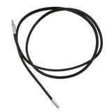 Maxbell Black Enamel Openable Ash Urn Pendant and Necklace Wax Cords Jewelry Set