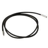 Maxbell Black Enamel Openable Ash Urn Pendant and Necklace Wax Cords Jewelry Set