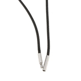 Maxbell Black Enamel Openable Ash Urn Pendant and Necklace Wax Cords Jewelry Set