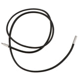 Maxbell Black Enamel Openable Ash Urn Pendant and Necklace Wax Cords Jewelry Set