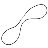 Maxbell Black Enamel Openable Ash Urn Pendant and Necklace Wax Cords Jewelry Set