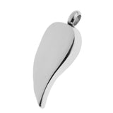 Maxbell Stainless Steel Cremation Keepsake Memorial Ashes Angel Wing Urn Pendant - Aladdin Shoppers
