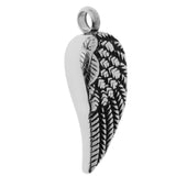Maxbell Stainless Steel Cremation Keepsake Memorial Ashes Angel Wing Urn Pendant - Aladdin Shoppers