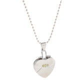 Maxbell Mom Always in My Heart Photo Frame Mother Memorial Pendant Steel Necklace