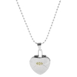 Maxbell Mom Always in My Heart Photo Frame Mother Memorial Pendant Steel Necklace