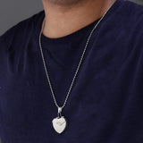 Maxbell Mom Always in My Heart Photo Frame Mother Memorial Pendant Steel Necklace