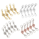 10 Pieces Crystal Round 8mm Ball Lobster Clasp Hook Magnetic Jewelry Making