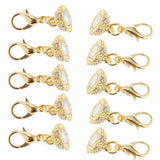 10 Pieces Crystal Round 8mm Ball Lobster Clasp Hook Magnetic Jewelry Making