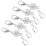 10 Pieces Crystal Round 8mm Ball Lobster Clasp Hook Magnetic Jewelry Making