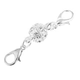 10 Pieces Crystal Round 8mm Ball Lobster Clasp Hook Magnetic Jewelry Making