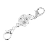 10 Pieces Crystal Round 8mm Ball Lobster Clasp Hook Magnetic Jewelry Making