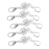 10 Pieces Crystal Round 8mm Ball Lobster Clasp Hook Magnetic Jewelry Making