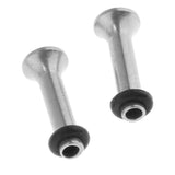 Maxbell 4 Pieces Ear Gauges Stretching Kit Stainless Steel Flare Plug Tapper 2mm - Aladdin Shoppers