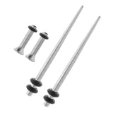 Maxbell 4 Pieces Ear Gauges Stretching Kit Stainless Steel Flare Plug Tapper 2mm - Aladdin Shoppers