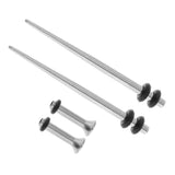 Maxbell 4 Pieces Ear Gauges Stretching Kit Stainless Steel Flare Plug Tapper 2mm - Aladdin Shoppers