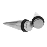 Maxbell 4 Pieces Ear Gauges Stretching Kit Stainless Steel Flare Plug Tapper 10mm - Aladdin Shoppers