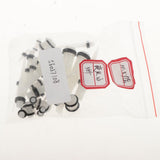 Maxbell 36pcs Ear Gauges Stretching Kit Acrylic Plug 14G-00G Expander Luminous White - Aladdin Shoppers