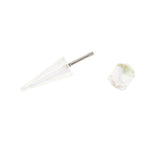 Maxbell 6 Piece Acrylic Cheater Ear Stretcher Stainless Steel Taper Plugs Rhinestone