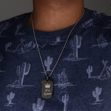 Maxbell 2pcs Her King & His Queen Dog Tag Pendant Couple Necklace Lovers Beads Chain
