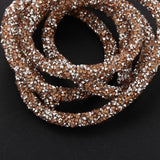 Maxbell Hollow Bracelet Cord For DIY Jewelry Crafts Christmas Party Decor Champagne