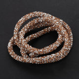 Maxbell Hollow Bracelet Cord For DIY Jewelry Crafts Christmas Party Decor Champagne