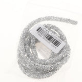 Maxbell Hollow Bracelet Cord For DIY Jewelry Crafts Christmas Party Decor Silver