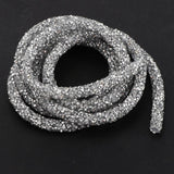 Maxbell Hollow Bracelet Cord For DIY Jewelry Crafts Christmas Party Decor Silver