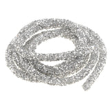 Maxbell Hollow Bracelet Cord For DIY Jewelry Crafts Christmas Party Decor Silver