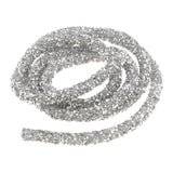 Maxbell Hollow Bracelet Cord For DIY Jewelry Crafts Christmas Party Decor Silver