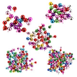 Maxbell 45Pc Multi-colors Copper Bells DIY Hand-woven Bracelet Necklace Accs 12&14mm