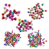 Maxbell 45Pc Multi-colors Copper Bells DIY Hand-woven Bracelet Necklace Accs 12&14mm