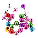 Maxbell 45Pc Multi-colors Copper Bells DIY Hand-woven Bracelet Necklace Accs 12&14mm