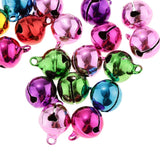 Maxbell 45Pc Multi-colors Copper Bells DIY Hand-woven Bracelet Necklace Accs 12&14mm